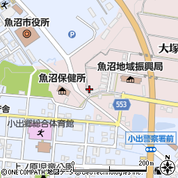 新潟県魚沼市大塚新田169-3周辺の地図
