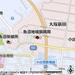 新潟県魚沼市大塚新田91-4周辺の地図