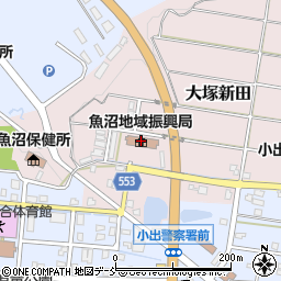 新潟県魚沼地域振興局　企画振興部地域振興課周辺の地図