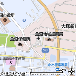 新潟県魚沼市大塚新田168周辺の地図