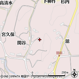 福島県須賀川市狸森関谷101周辺の地図
