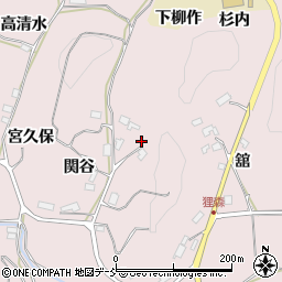 福島県須賀川市狸森関谷105周辺の地図