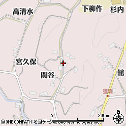 福島県須賀川市狸森周辺の地図