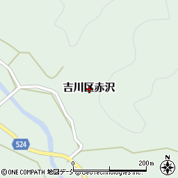 新潟県上越市吉川区赤沢周辺の地図
