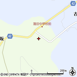 福島県石川郡平田村下蓬田古寺周辺の地図