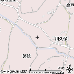 福島県須賀川市狸森筈舘周辺の地図
