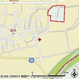 福島県岩瀬郡天栄村高林屋敷下周辺の地図
