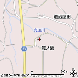福島県須賀川市狸森渡ノ柴105周辺の地図