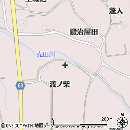 福島県須賀川市狸森渡ノ柴周辺の地図