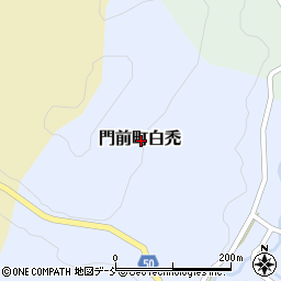 石川県輪島市門前町白禿周辺の地図