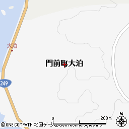 石川県輪島市門前町大泊周辺の地図