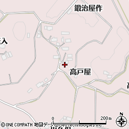 福島県須賀川市狸森高戸屋周辺の地図
