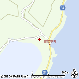 石川県鳳珠郡穴水町古君周辺の地図