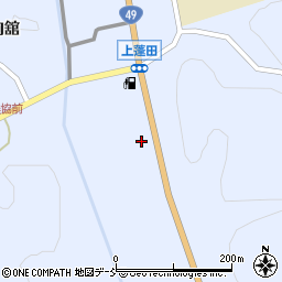 福島県石川郡平田村上蓬田新屋敷周辺の地図