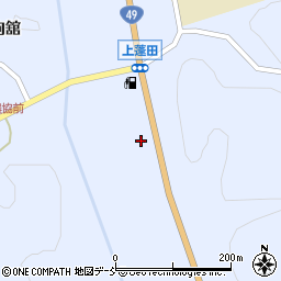 福島県平田村（石川郡）上蓬田（新屋敷）周辺の地図