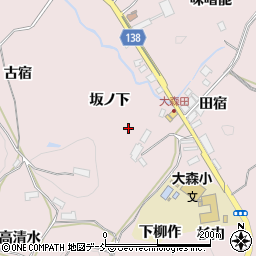 福島県須賀川市狸森坂ノ下周辺の地図