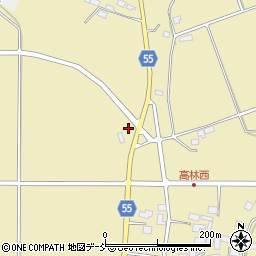 福島県岩瀬郡天栄村高林三合谷地周辺の地図