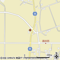 福島県天栄村（岩瀬郡）高林（三合谷地）周辺の地図