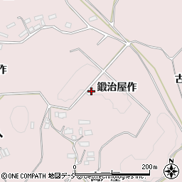 福島県須賀川市狸森鍛治屋作130周辺の地図