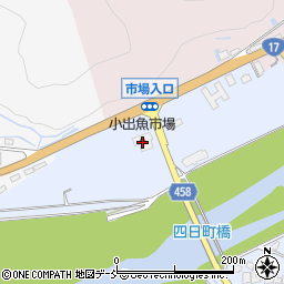 小出魚市場周辺の地図