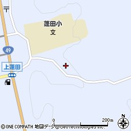 福島県石川郡平田村上蓬田下宿周辺の地図