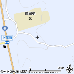 福島県平田村（石川郡）上蓬田（下宿）周辺の地図