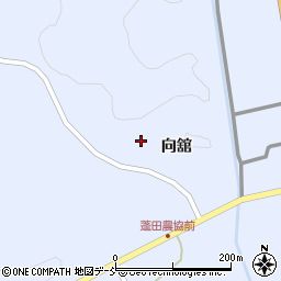 福島県石川郡平田村上蓬田向舘周辺の地図