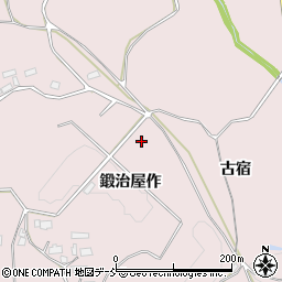 福島県須賀川市狸森（鍛治屋作）周辺の地図