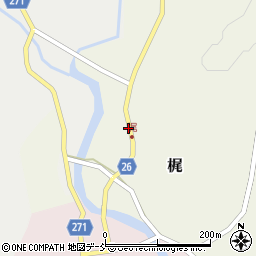石川県鳳珠郡穴水町梶ロ周辺の地図