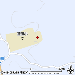 福島県石川郡平田村上蓬田上宿周辺の地図