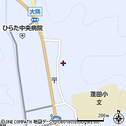 福島県石川郡平田村上蓬田揚土周辺の地図