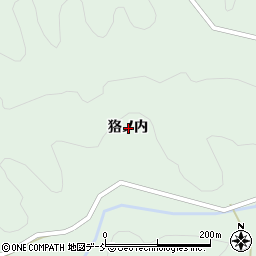 福島県田村郡小野町南田原井狢ノ内周辺の地図