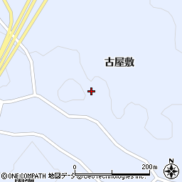 福島県石川郡平田村上蓬田古屋敷周辺の地図