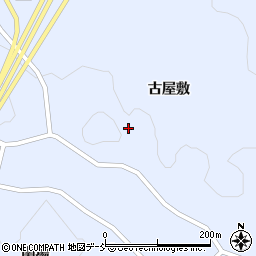 福島県平田村（石川郡）上蓬田（古屋敷）周辺の地図
