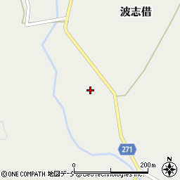 石川県鳳珠郡穴水町波志借ニ周辺の地図