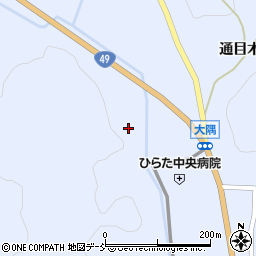 福島県石川郡平田村上蓬田大隅周辺の地図