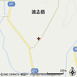 石川県穴水町（鳳珠郡）波志借（ハ）周辺の地図
