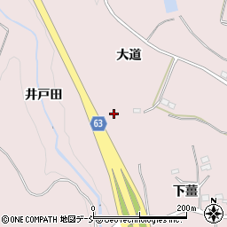 福島県須賀川市狸森井戸田周辺の地図