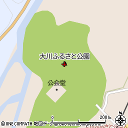 下郷町大川ふるさと公園周辺の地図