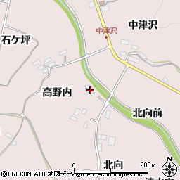 福島県須賀川市狸森高野内周辺の地図