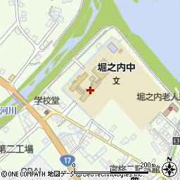 魚沼市立堀之内中学校周辺の地図