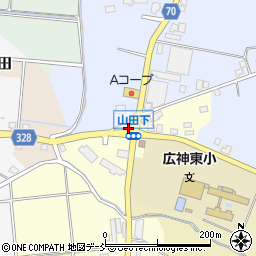 新潟県魚沼市山田下周辺の地図