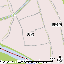 福島県須賀川市前田川古沼周辺の地図