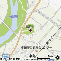 萬行寺周辺の地図