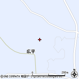 福島県石川郡平田村上蓬田広平周辺の地図