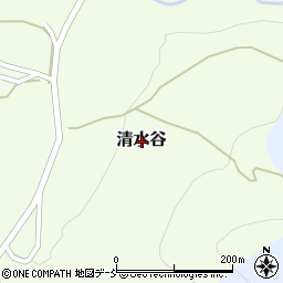 新潟県柏崎市清水谷周辺の地図
