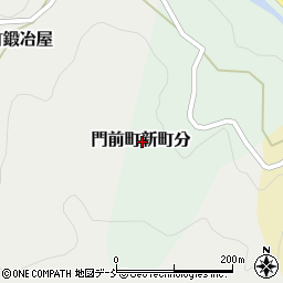 石川県輪島市門前町新町分周辺の地図