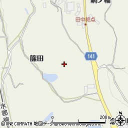 福島県須賀川市田中簾田周辺の地図