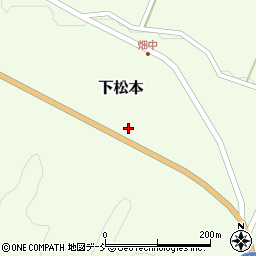 福島県天栄村（岩瀬郡）下松本（西ノ入）周辺の地図