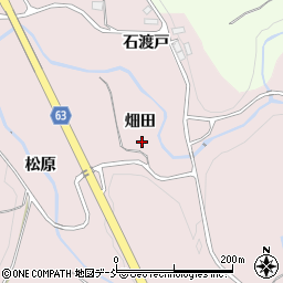 福島県須賀川市狸森畑田周辺の地図